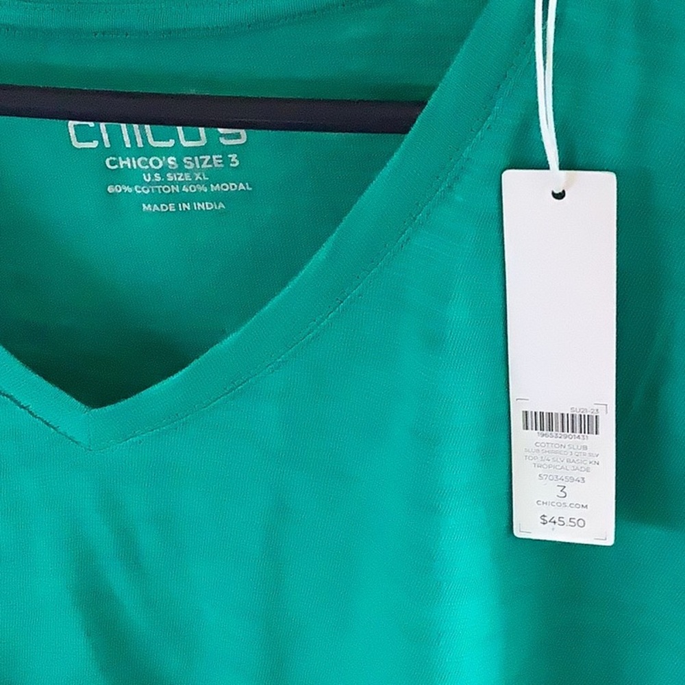 Chico’s women’s top size 3 NWT - Picture 2 of 4